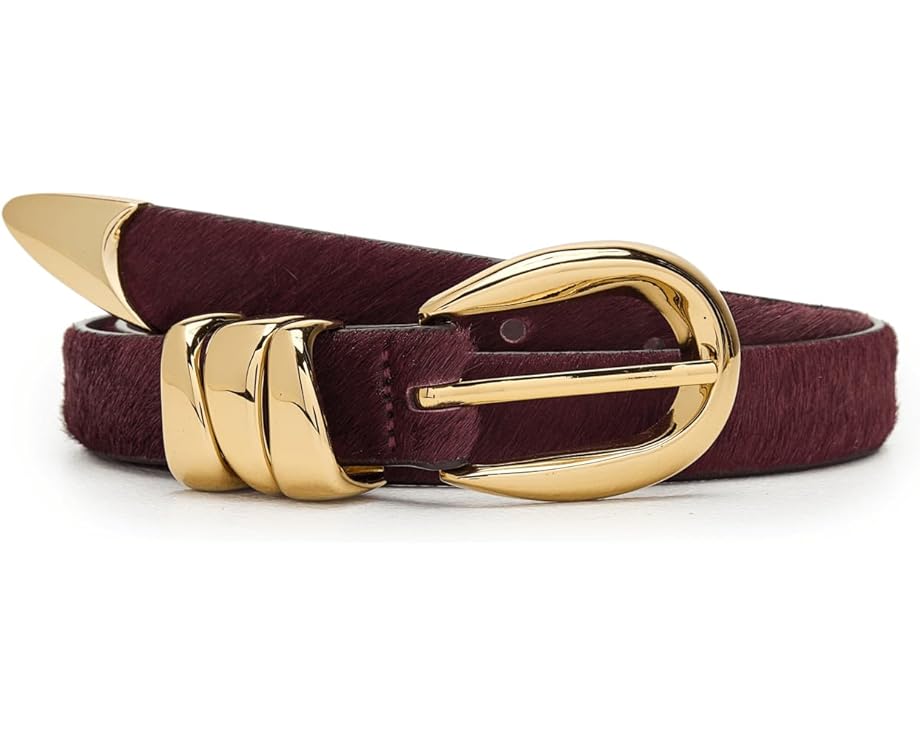 Ремень Madewell с тремя металлическими шлевками из кожи теленка