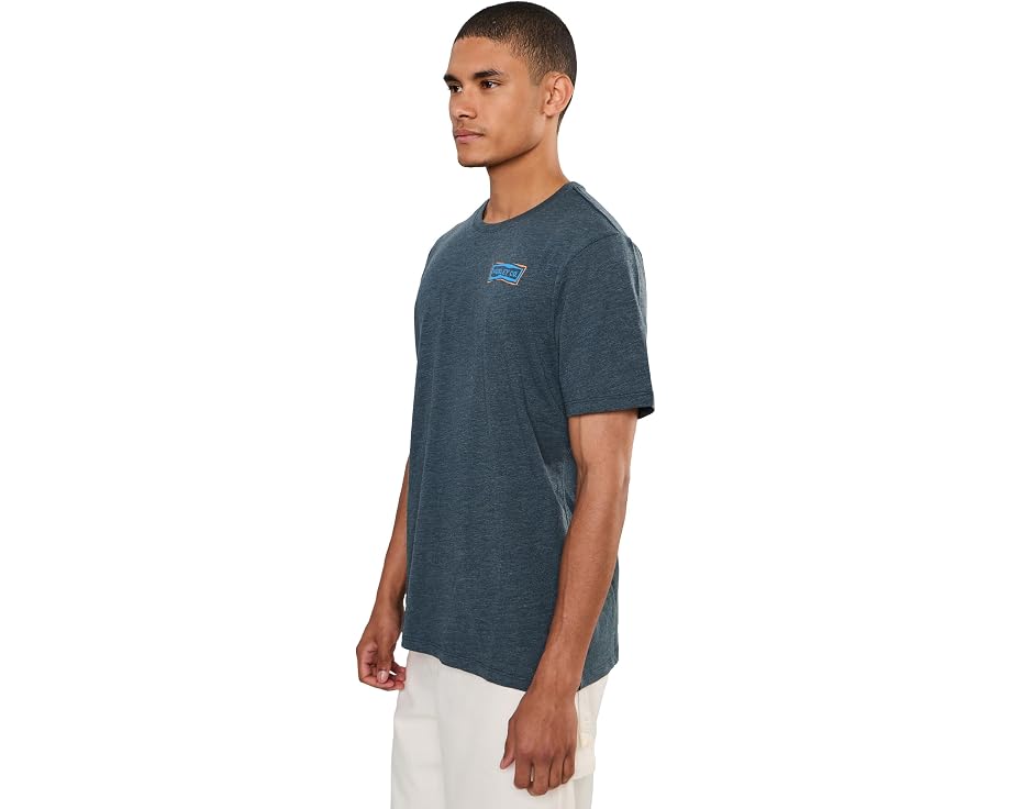 Hurley Journey Slub Short Sleeve футболка с круглым вырезом из смесового хлопка