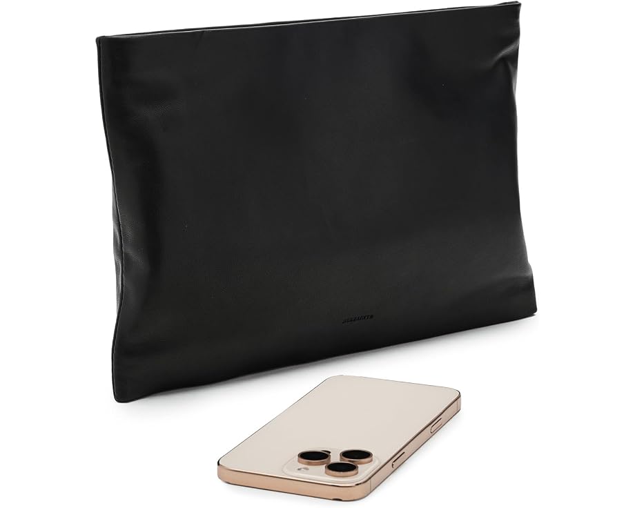 Кошелек AllSaints Remy из кожи со съемным кольцом и двумя карманами