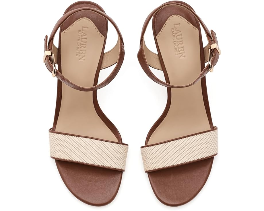 Сандалии Gwen из кожи Nappa и канваса Lauren Ralph Lauren
