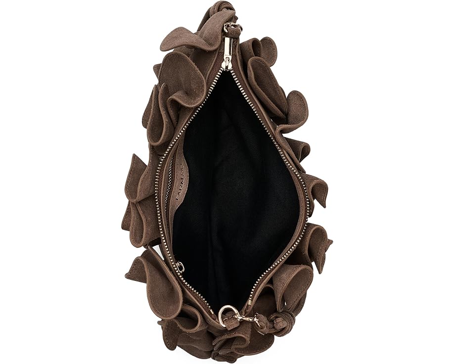 Замшевая сумка-клатч в виде цветка Suede Flower Clutch Bag FARM Rio