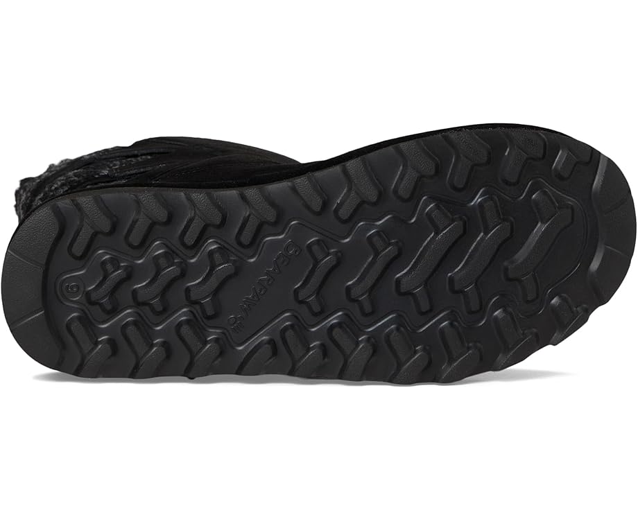 Зимние угги Bearpaw Jenni из замши с меховой отделкой и декоративной пряжкой