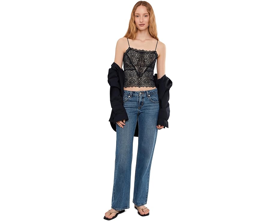 Камзол Love And Lace Cami с квадратным вырезом и кружевом Free People