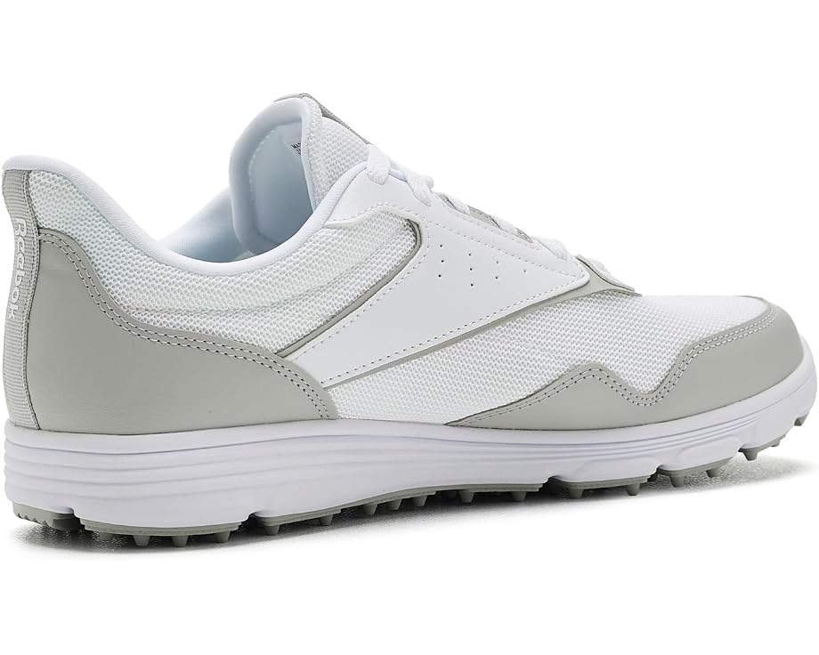 Кроссовки Reebok Course Ease для гольфа белые с серыми вставками