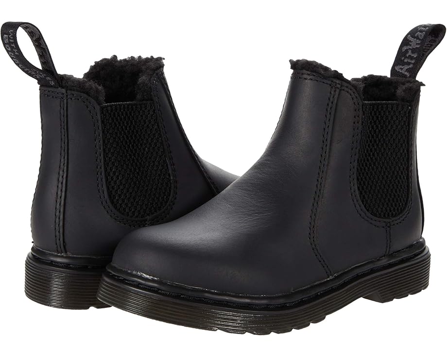 Ботинки Dr. Martens 2976 Leonore Mono T на шнурках с искусственным мехом