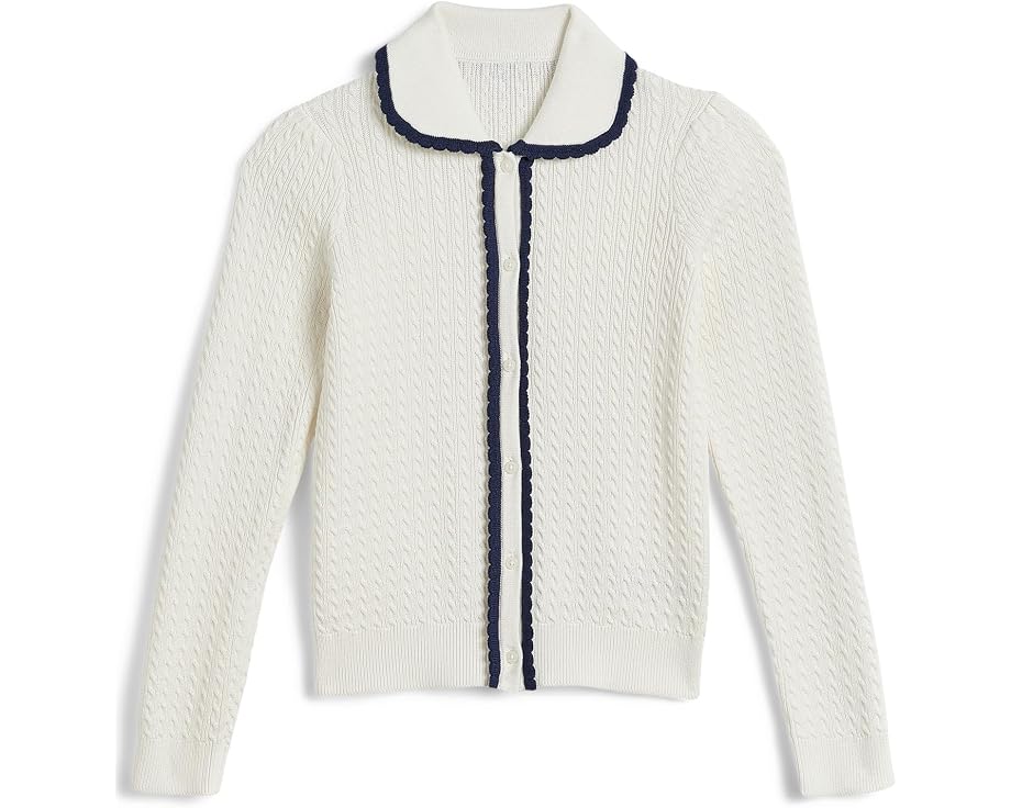Tipped Pointelle Cardigan (Toddler/Little Kid/Big Kid)