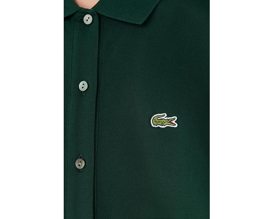 Платье Lacoste поло приталенное с плиссировкой