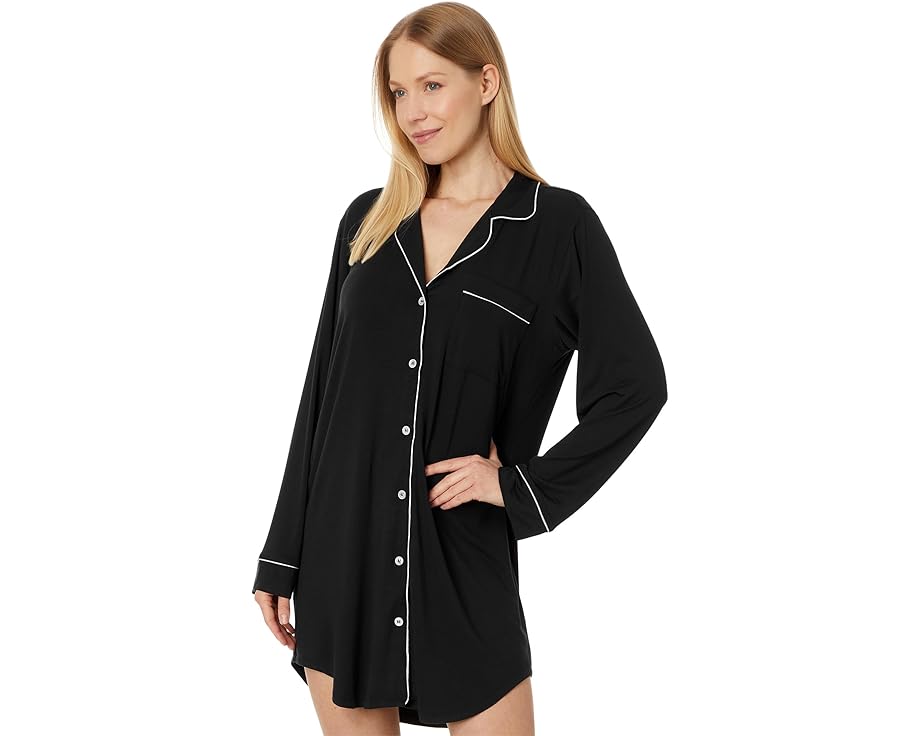 Ночная сорочка Eberjey Gisele из ткани TENCEL Modal с карманом и контрастной окантовкой