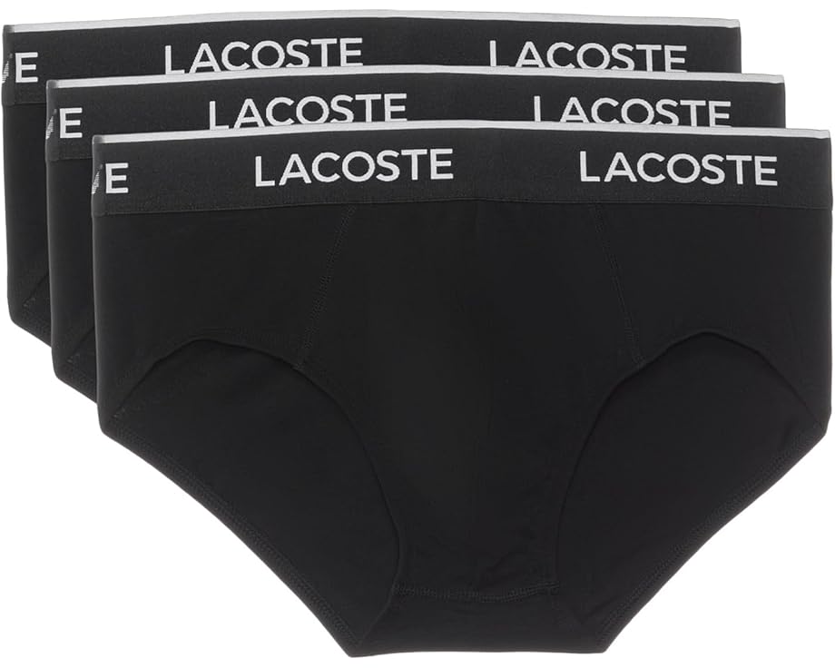 Трусы Lacoste из хлопка с эластаном 3 штуки