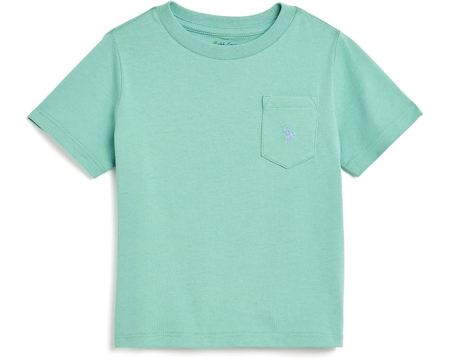 Детская хлопковая футболка с карманом Polo Ralph Lauren