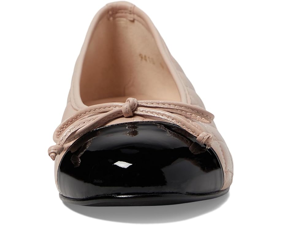 Туфли French Sole Tamara с стеганым верхом и бантом из гладкой кожи