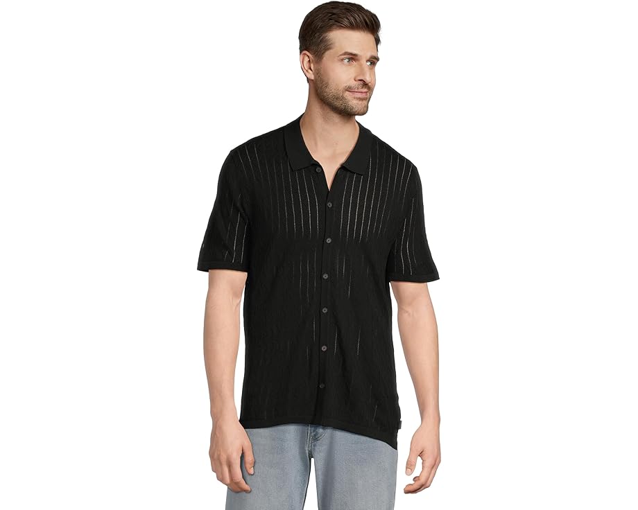 Рубашка John Varvatos Moore с коротким рукавом из органического хлопка