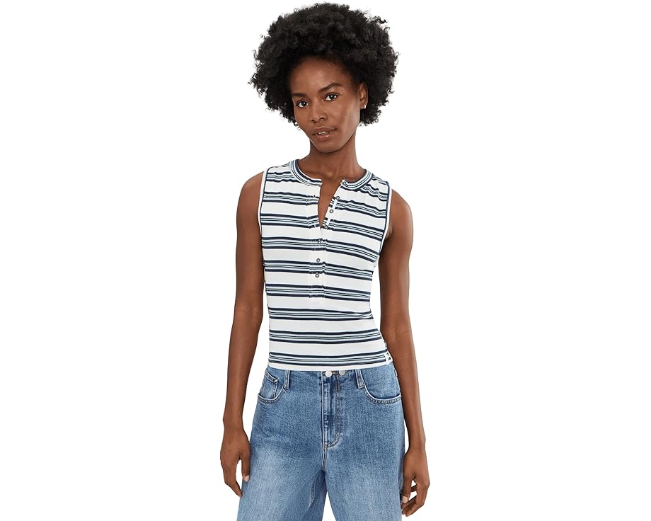 Топ Henley в полоску Free People Jamie Henley Stripe