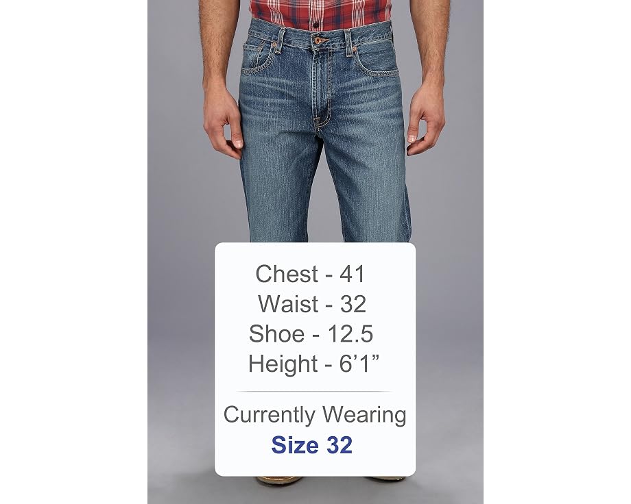 Джинсы Lucky Brand 181 Relaxed Straight в стиле винтаж