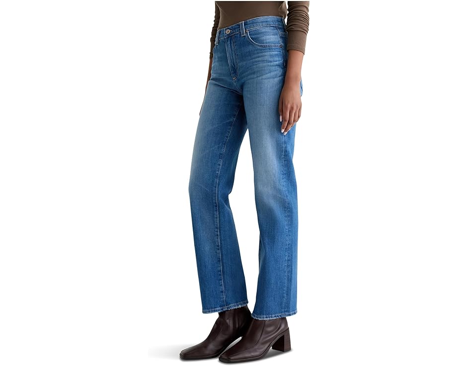 Джинсы AG Jeans Brinley Mid Rise Straight прямые с классической посадкой