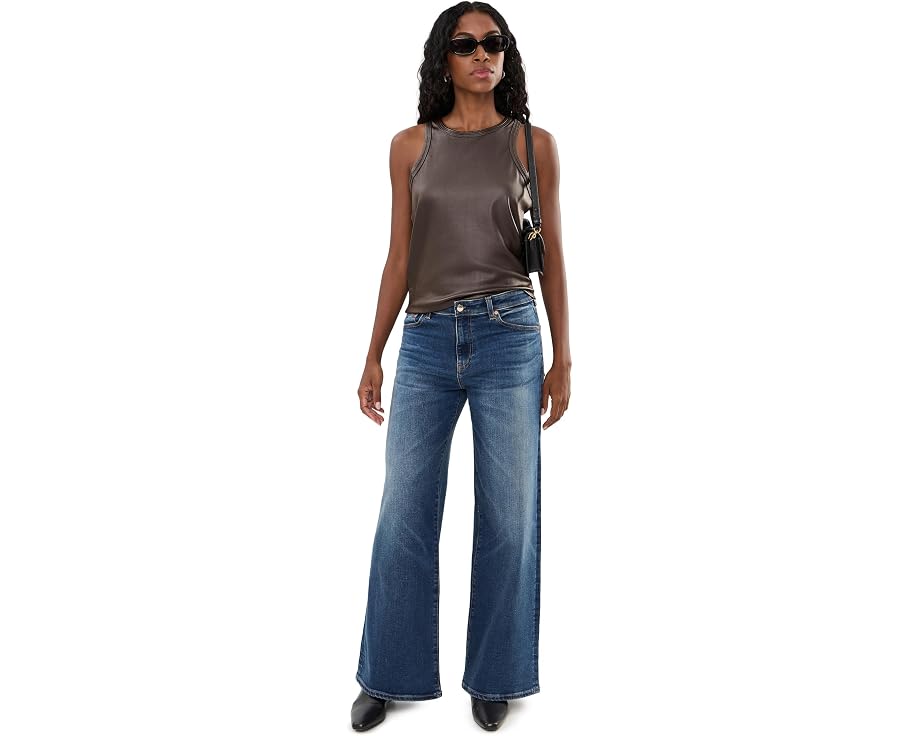 AG Jeans Saige джинсы широкие с завышенной талией