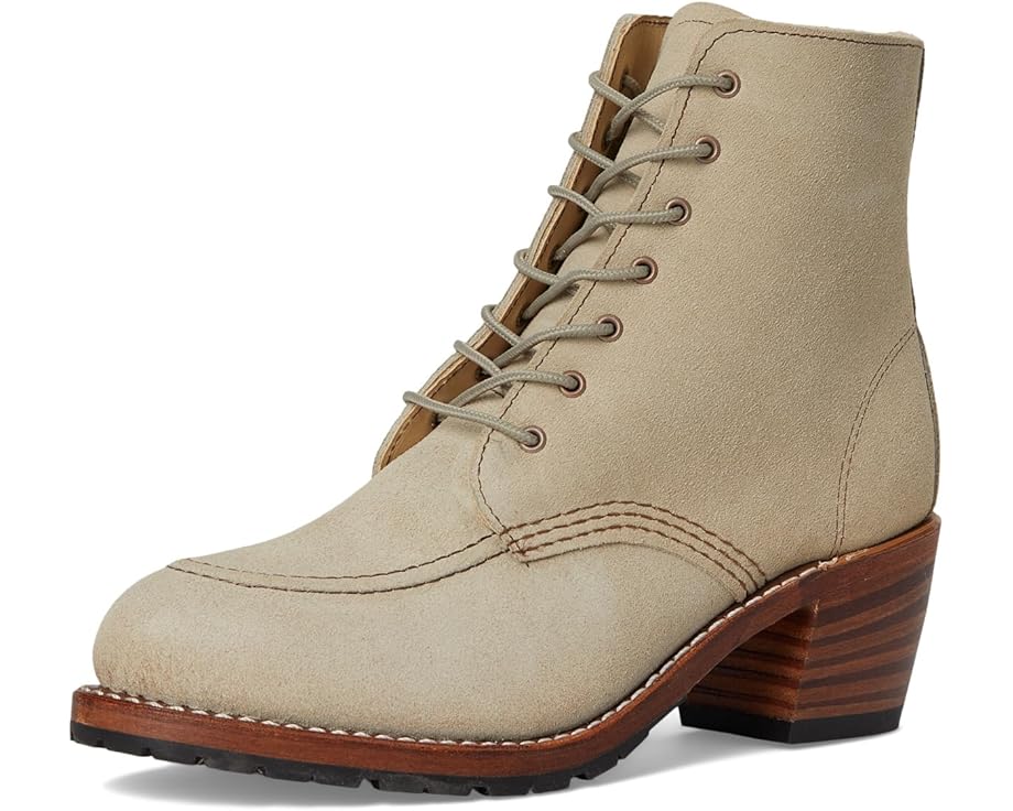 Ботинки Clara от Red Wing Heritage из замши Roughout с мокасиновым носком и подошвой Vibram