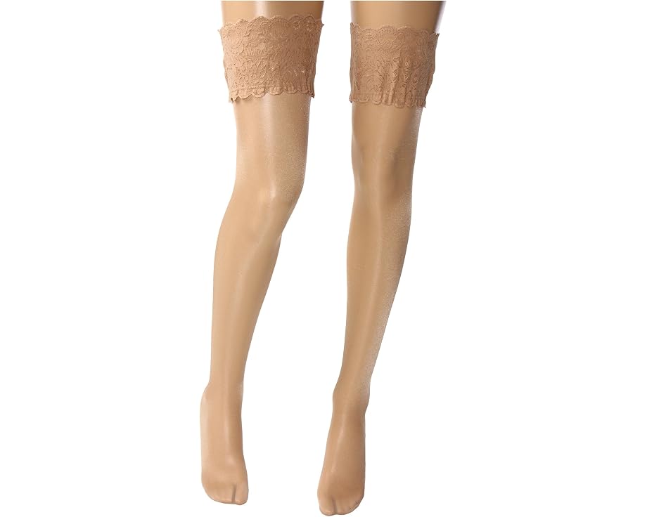 Чулки Wolford Satin Touch 20 Stay-Up с кружевной резинкой и атласным блеском