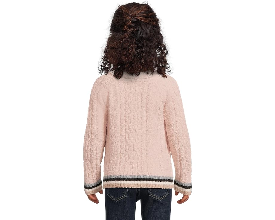 Детский свитер Barefoot Dreams CozyChic Sporty Rib Cable с рельефным узором