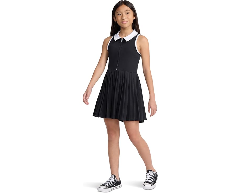 Мини-платье YPB Half Zip Pleated с плиссированной юбкой от abercrombie kids