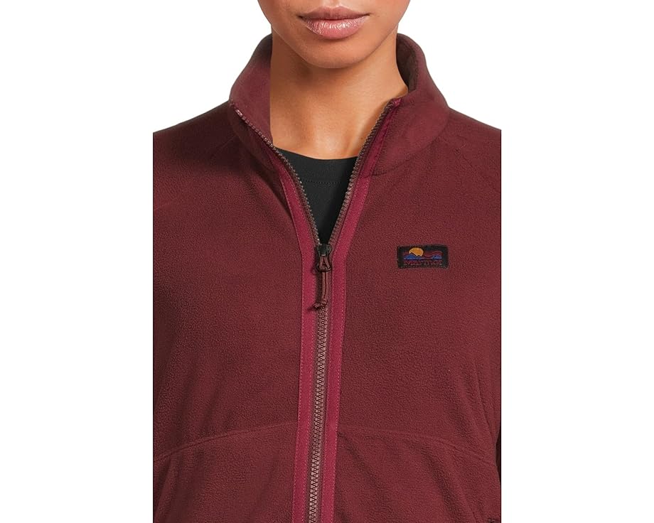 Флисовая куртка Marmot Upward с регланными рукавами и ретро-дизайном
