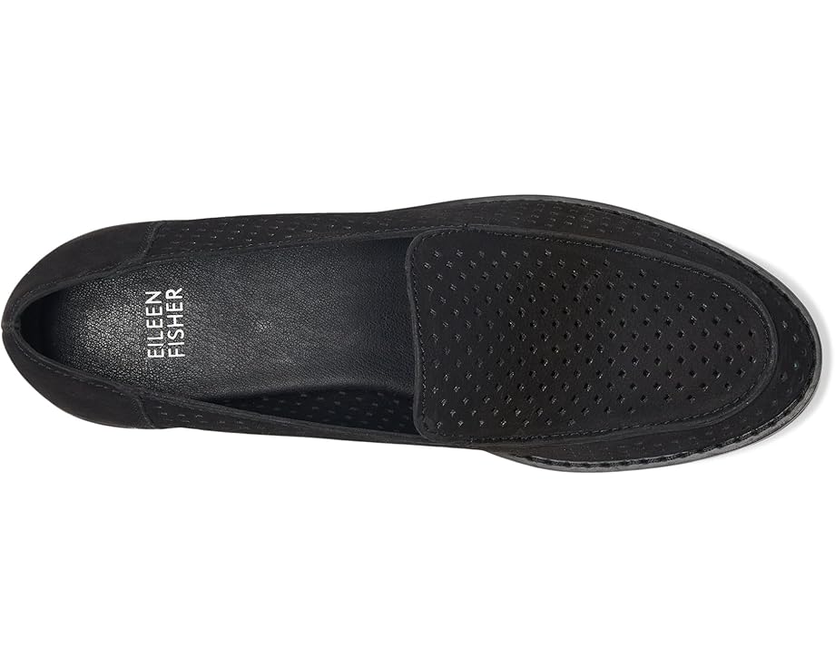 Лоферы Eileen Fisher Aloft с перфорацией и стопкой каблука