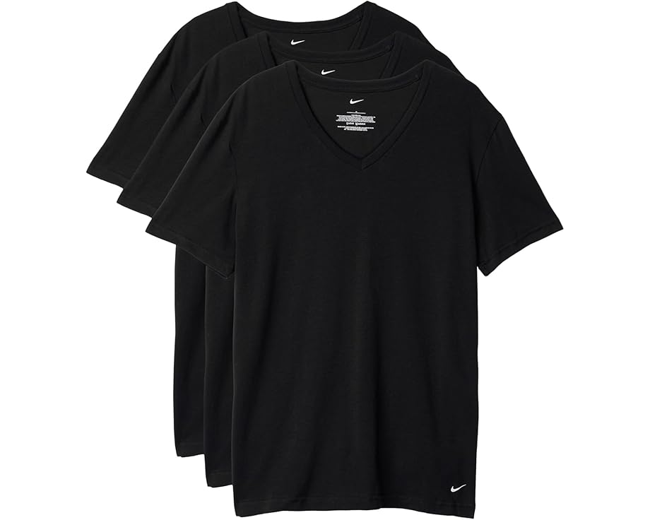 Nike All Day Cotton Stretch футболка с V-образным вырезом 2 шт с технологией Dri-FIT