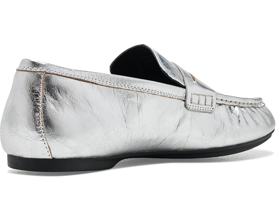 Лоферы FitFlop Delicato из жатой металлизированной кожи
