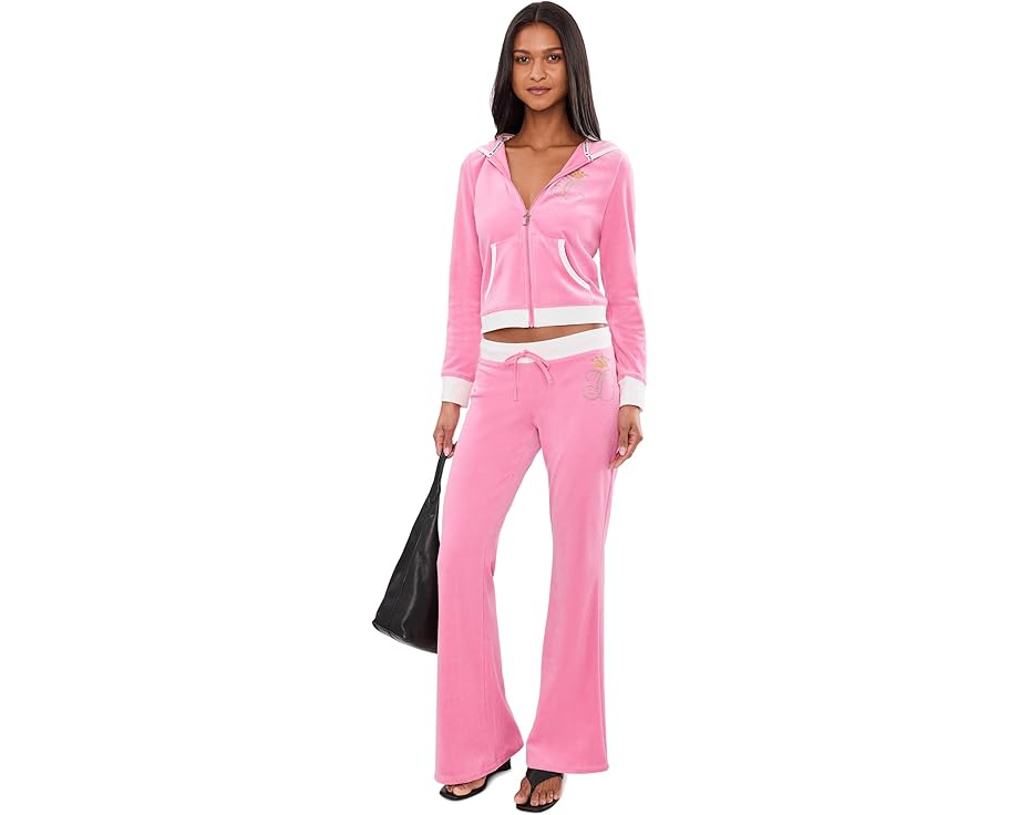 Толстовка Juicy Couture на молнии с ребристой отделкой