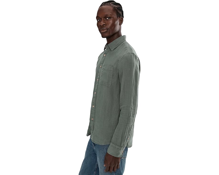 Рубашка Faherty Laguna Linen Shirt из европейского льна с длинными рукавами