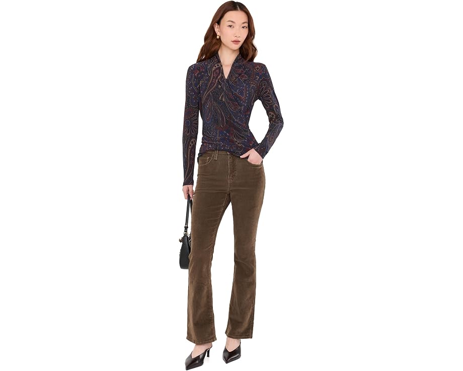 Lauren Ralph Lauren Топ Paisley Stretch Jersey с запахом