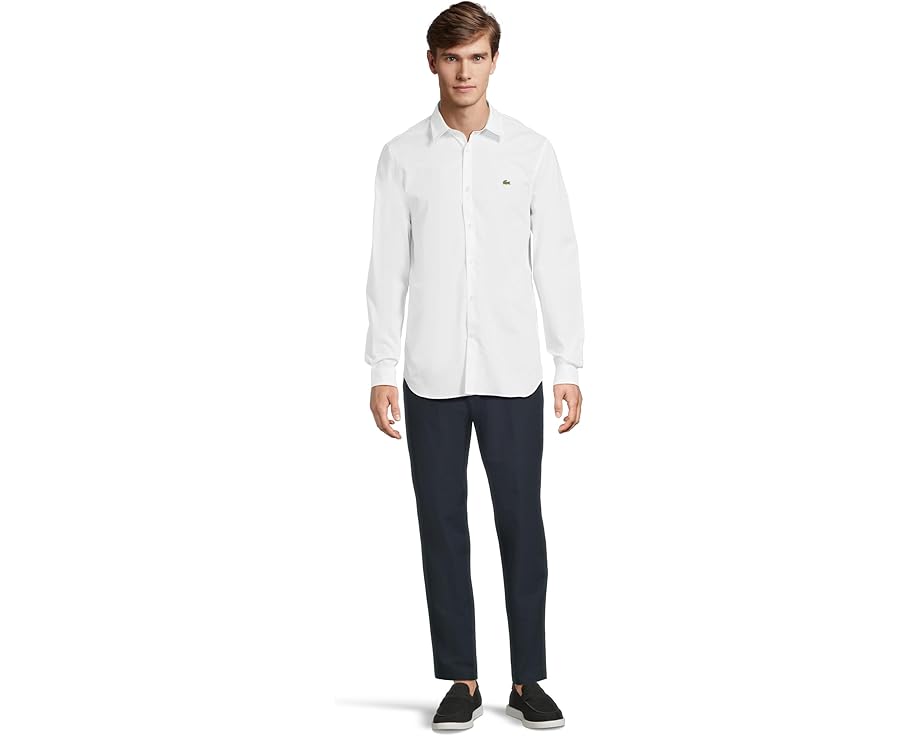 Lacoste рубашка Slim Fit Stretch Cotton Poplin приталенного кроя