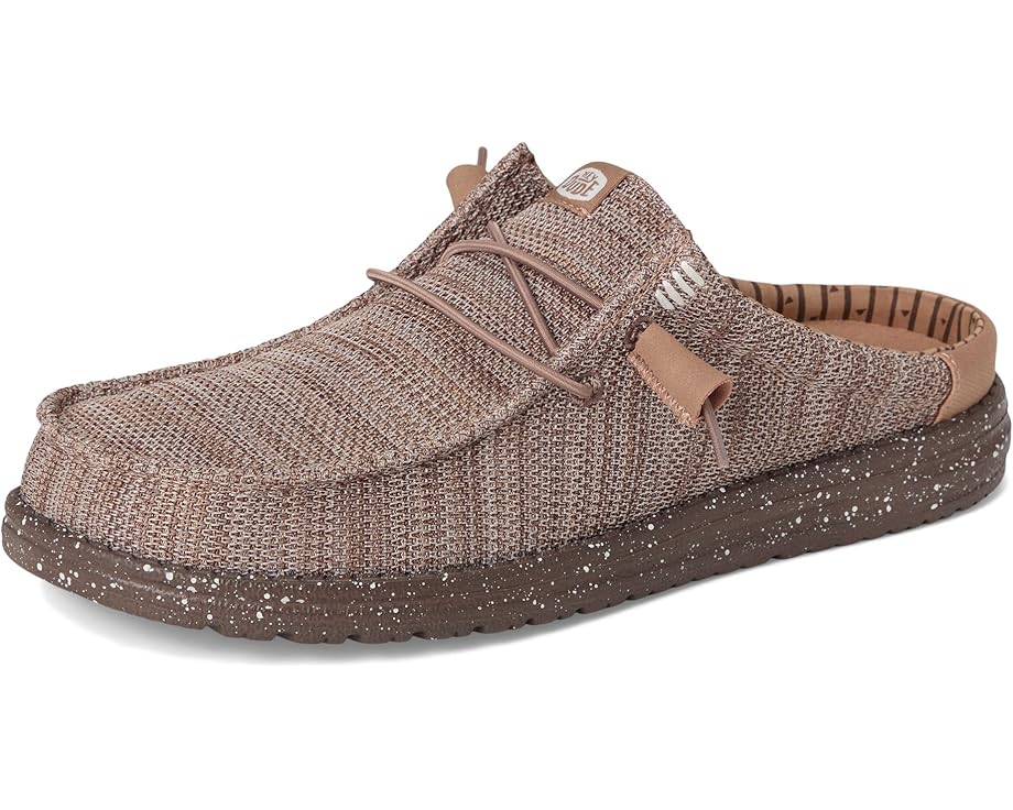 Кроссовки Hey Dude Wally Slip Stretch Sox с эластичными шнурками и технологией Flex & Fold