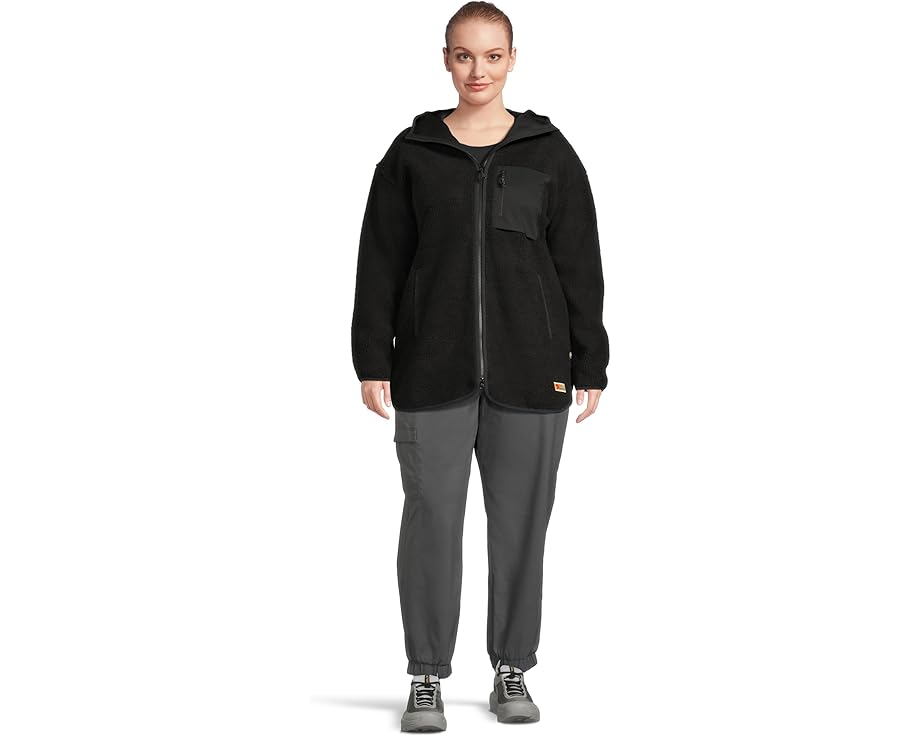 Длинная куртка Fjällräven Vardag Pile Fleece с капюшоном из переработанного полиэстера