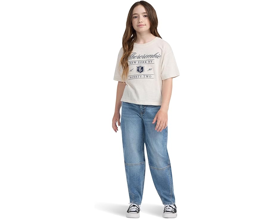 Джинсы Abercrombie & Fitch High-Rise Balloon с завышенной талией и клешем