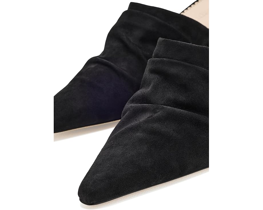 Cinq à Sept Sonia Curved Wedge Mules замшевые мюли на изогнутом каблуке