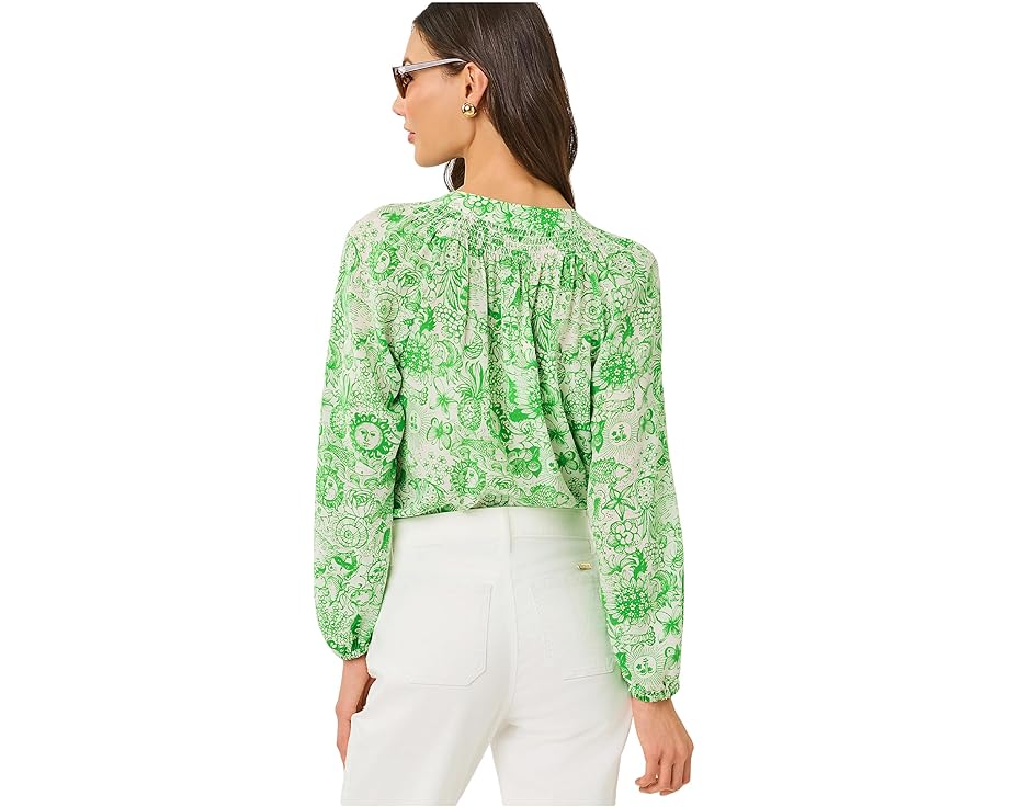 Блуза Elsa Top из шелка Lilly Pulitzer