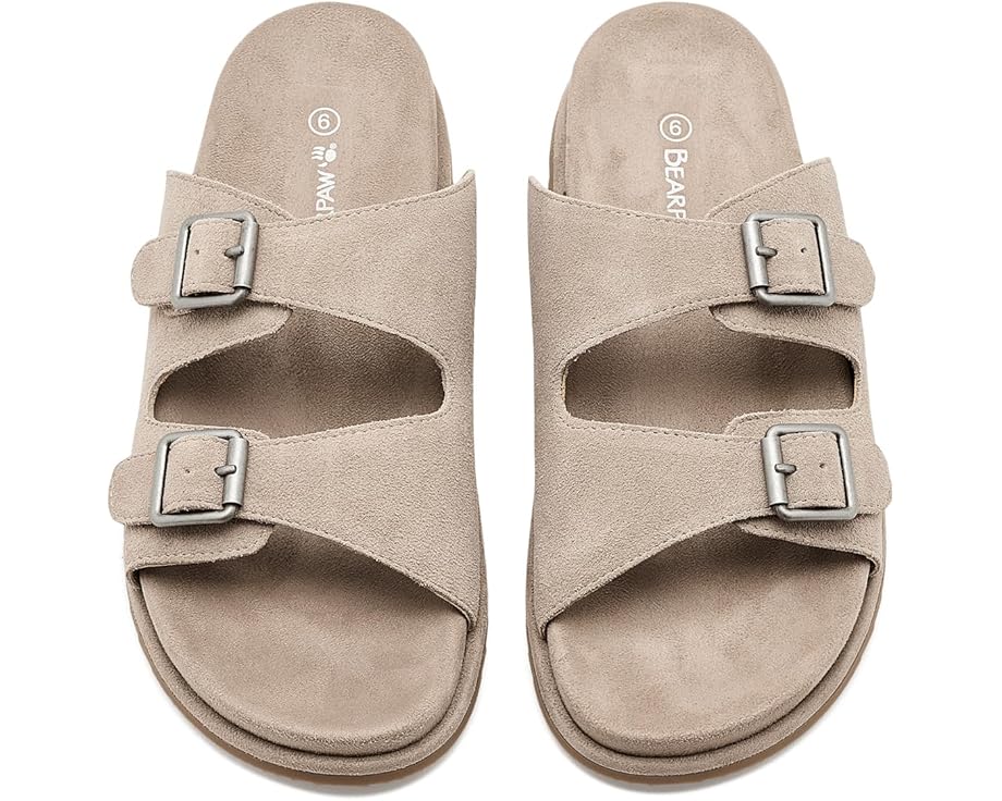 Сандалии Bearpaw Darcy с кожаным верхом и двойной пряжкой