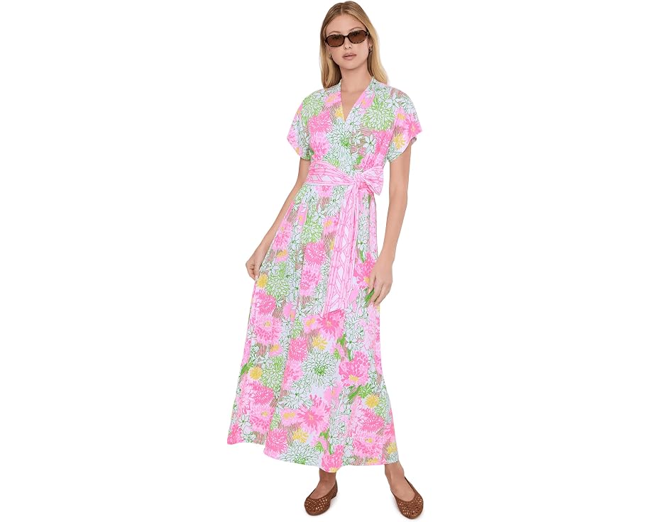 Макси-платье Keenan с запахом и цветочным принтом Lilly Pulitzer