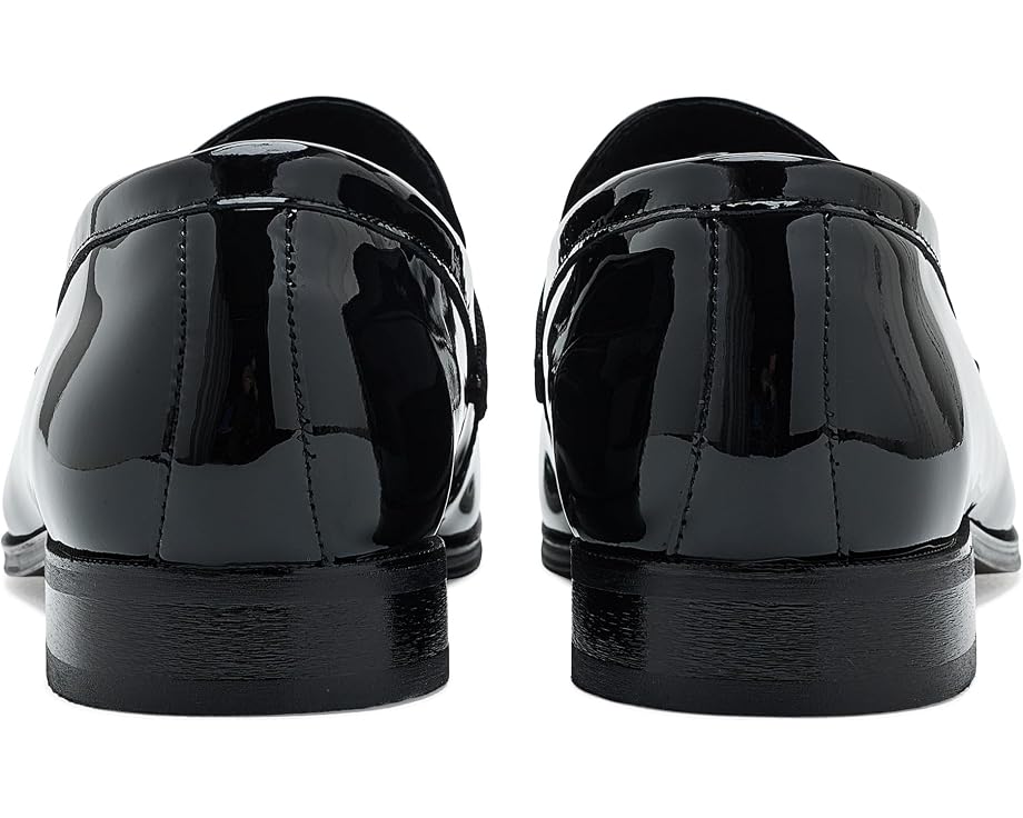 Florsheim Лоферы Tux Plain Toe Strap Slip-On в черном лаковом цвете