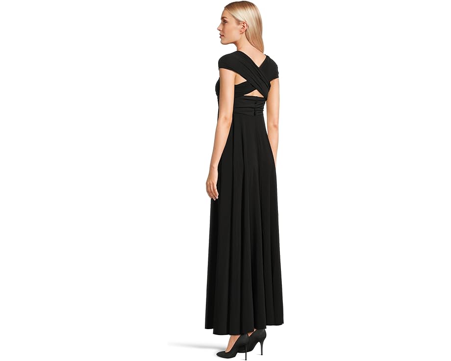 Платье-трансформер Norma Kamali Convertible Gown с запахом и регулируемыми завязками