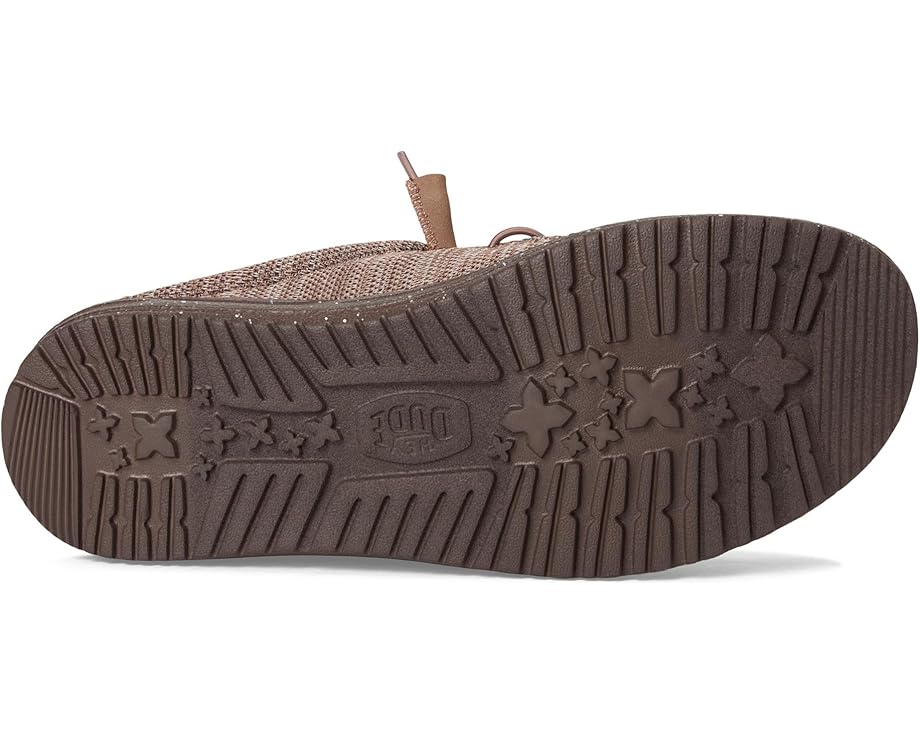 Кроссовки Hey Dude Wally Slip Stretch Sox с эластичными шнурками и технологией Flex & Fold