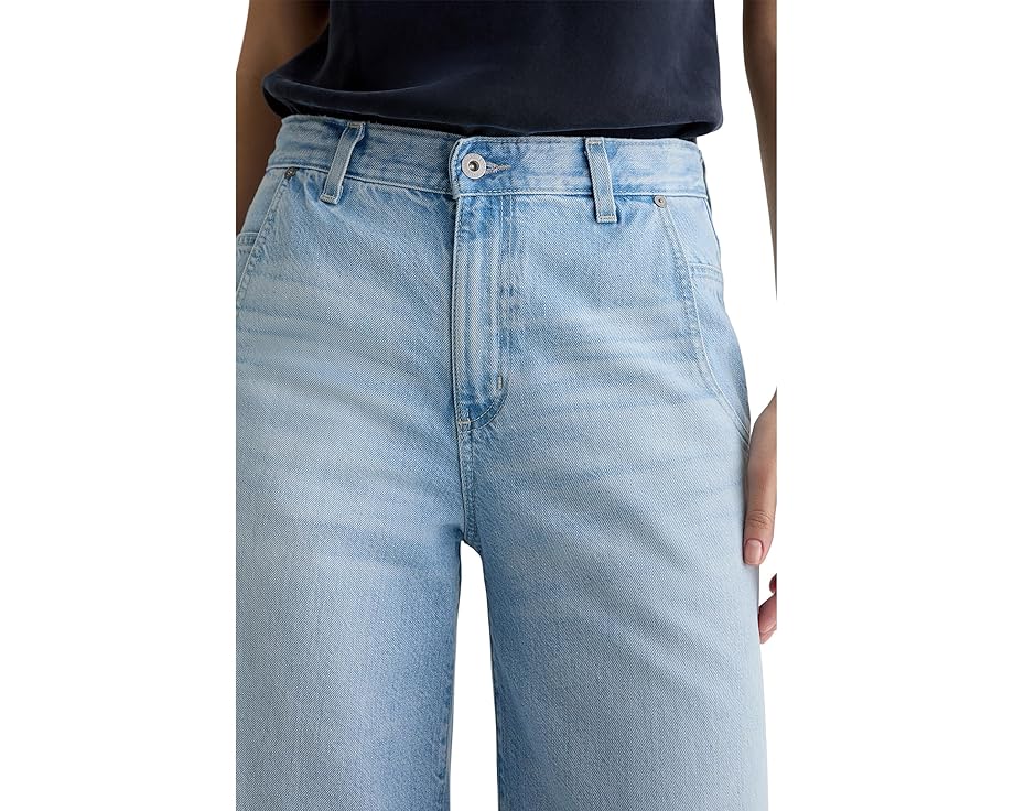 AG Jeans Джинсы Posey с завышенной талией и суперширокими штанинами в цвете Allusion