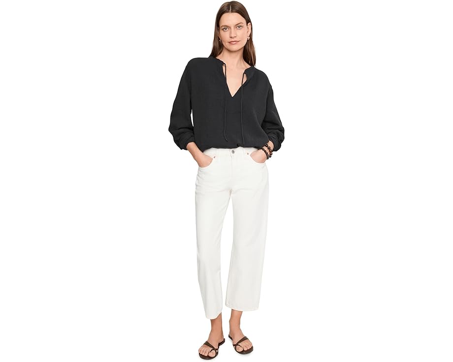 Faherty топ Dune Cotton Gauze Harbor из хлопка