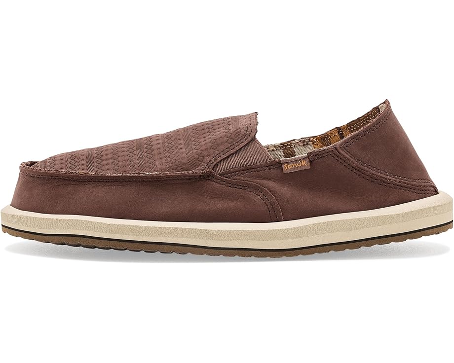 Лоферы Sanuk Donny Novelty Leather с кожаным верхом