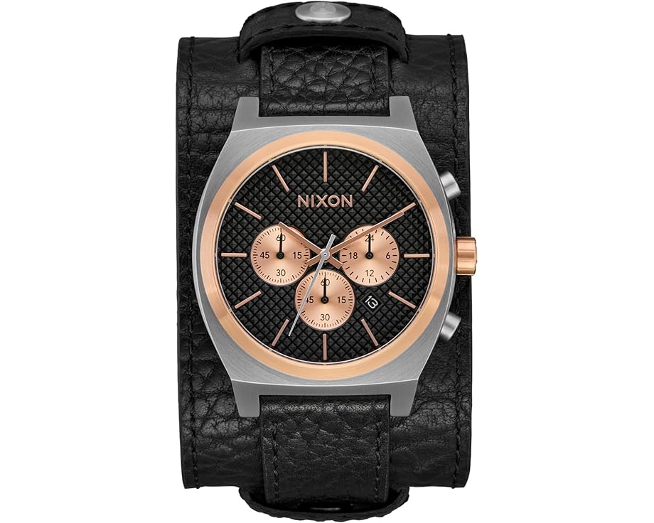 Часы Nixon Time Teller Chrono с кожаным ремешком
