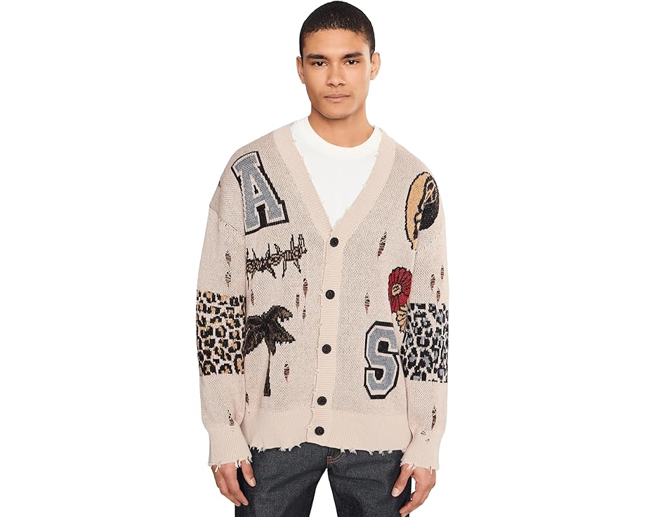 Кардиган AllSaints Foxx с узорами