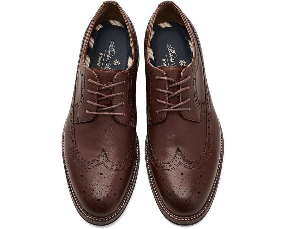 Брукфилд дерби броги Brooks Brothers из коричневой кожи
