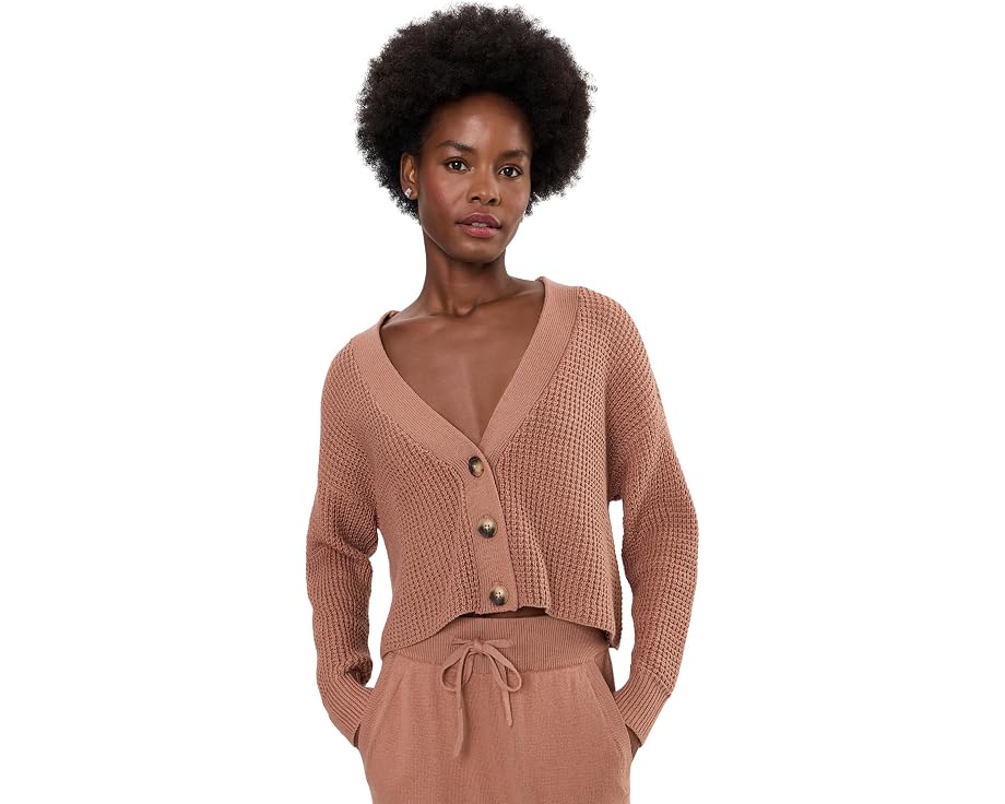 Вязаный укороченный кардиган Eberjey Recycled Sweater Crop Cardi