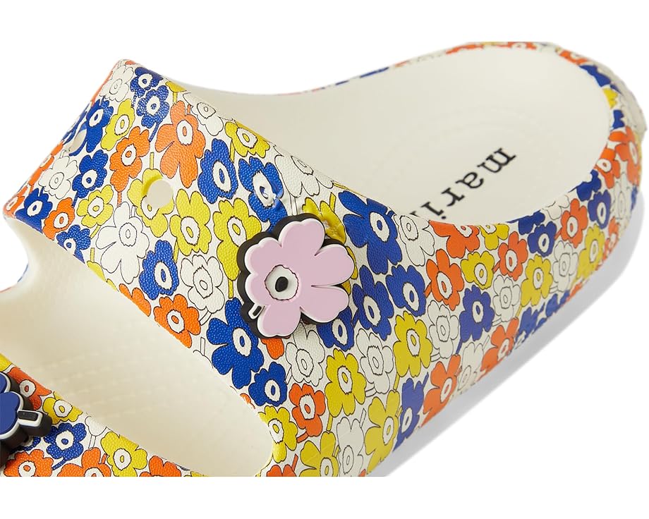 Сланцы Crocs в коллаборации с Marimekko и цветочным принтом Unikko